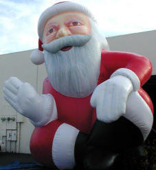 Advertising balloons, giant holiday balloons, custom made holiday inflatables,