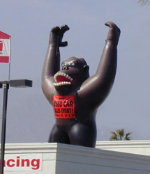 Giant Inflatable Gorilla For Gorilla Marketing